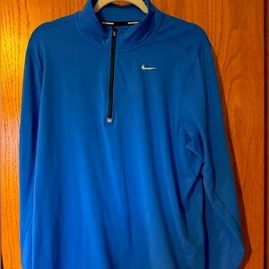 Men’s Nike Dry-Fit quarter zip, royal blue